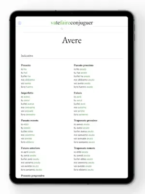 Italian conjugation android App screenshot 0