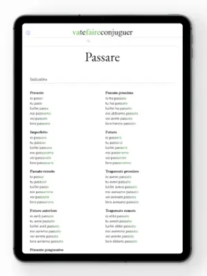 Italian conjugation android App screenshot 1