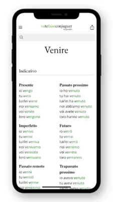 Italian conjugation android App screenshot 5