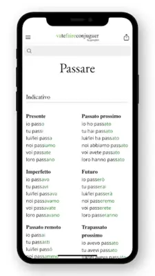 Italian conjugation android App screenshot 6