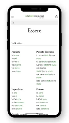 Italian conjugation android App screenshot 8